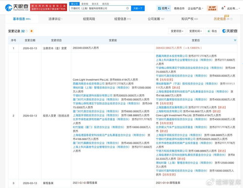 寧德時(shí)代智能科技公司增資至30.6億，北京順義汽車產(chǎn)業(yè)基金等入股，技術(shù)咨詢業(yè)務(wù)迎來新契機(jī)